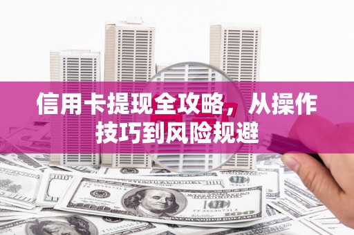 阳东信用卡提现全攻略，从操作技巧到风险规避