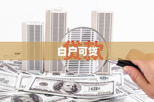 阳东白户可贷