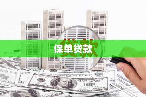阳东保单贷款