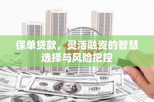 阳东保单贷款，灵活融资的智慧选择与风险把控