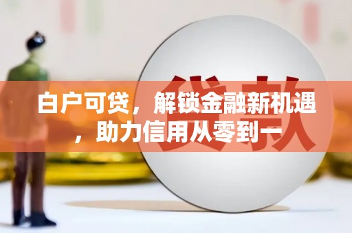 阳东白户可贷，解锁金融新机遇，助力信用从零到一