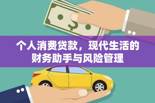 阳东个人消费贷款，现代生活的财务助手与风险管理