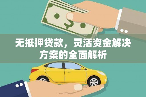 阳东无抵押贷款，灵活资金解决方案的全面解析