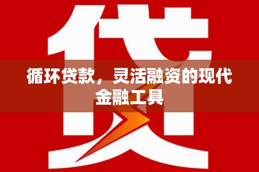 阳东循环贷款，灵活融资的现代金融工具