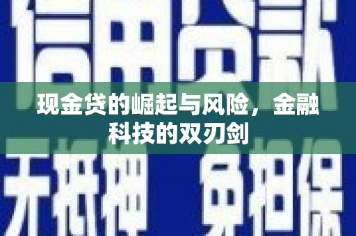 阳东现金贷的崛起与风险，金融科技的双刃剑