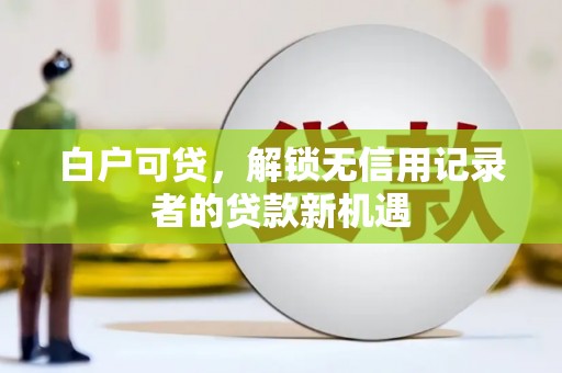 阳东白户可贷，解锁无信用记录者的贷款新机遇