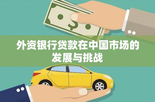 阳东外资银行贷款在中国市场的发展与挑战