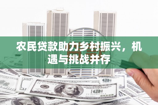 阳东农民贷款助力乡村振兴，机遇与挑战并存