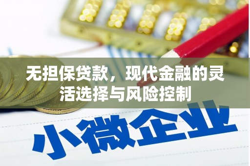 阳东无担保贷款，现代金融的灵活选择与风险控制