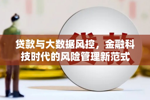 阳东贷款与大数据风控，金融科技时代的风险管理新范式