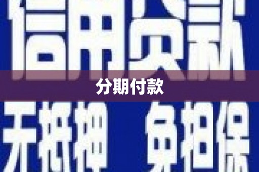 阳东分期付款