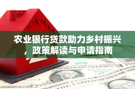 阳东农业银行贷款助力乡村振兴，政策解读与申请指南