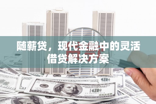 阳东随薪贷，现代金融中的灵活借贷解决方案