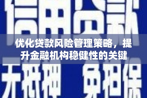 阳东优化贷款风险管理策略，提升金融机构稳健性的关键