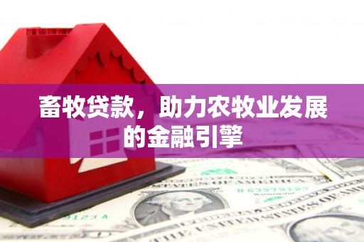 阳东畜牧贷款，助力农牧业发展的金融引擎