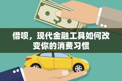 阳东借呗，现代金融工具如何改变你的消费习惯