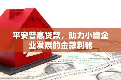 阳东平安普惠贷款，助力小微企业发展的金融利器