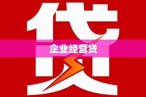 阳东企业经营贷