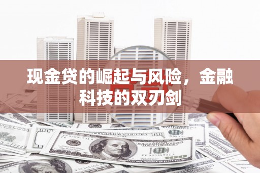 阳东现金贷的崛起与风险，金融科技的双刃剑