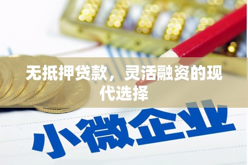 阳东无抵押贷款，灵活融资的现代选择