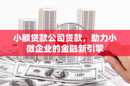 阳东小额贷款公司贷款，助力小微企业的金融新引擎
