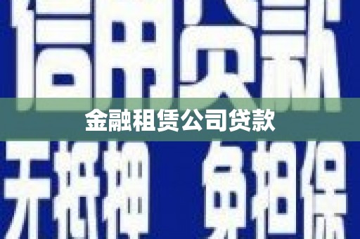 阳东金融租赁公司贷款