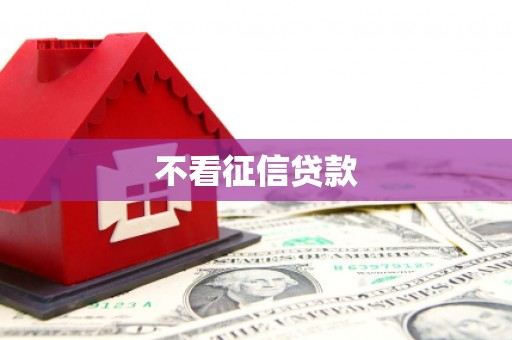 阳东不看征信贷款